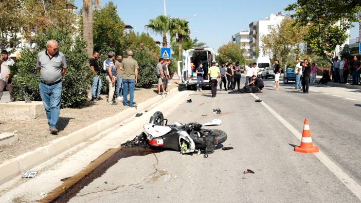 Motosiklet refüje çarptı: 1 ölü, 1 yaralı