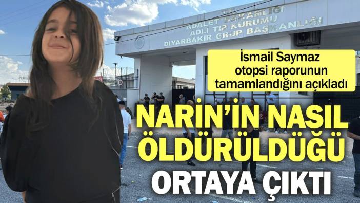 Narin’in nasıl öldürüldüğü ortaya çıktı