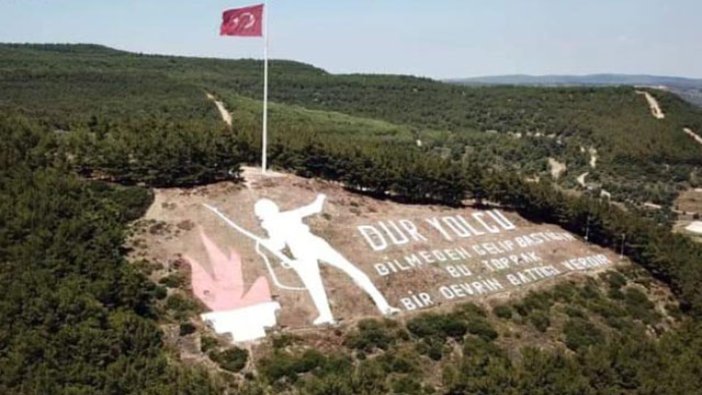 'Dur Yolcu' anıtı, yenilendi