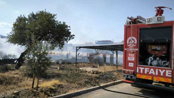 Örtü yangını yerleşim yerlerinde endişeye neden oldu