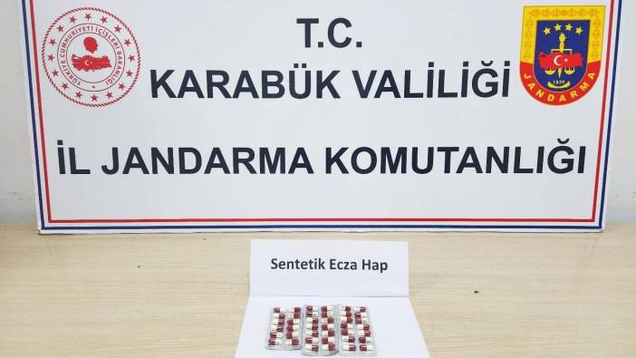 Karabük'te uyuşturucu operasyonu: 40 sentetik hap bulundu