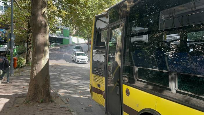 Bursa'da belediye otobüsü ağaca çarptı! Yolcu camdan fırladı