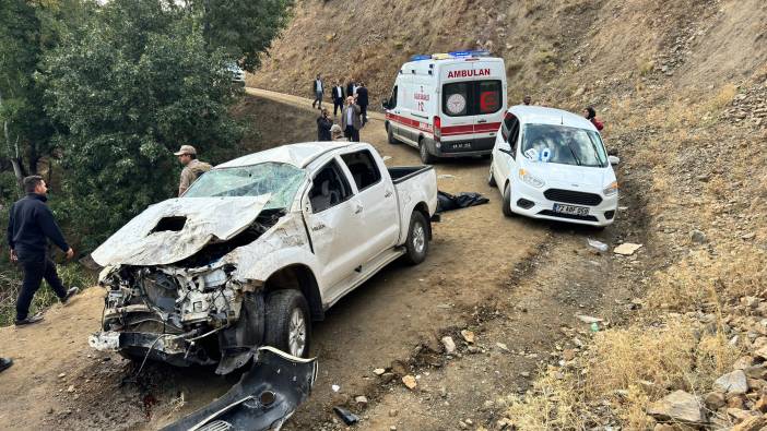 Şehit yakınlarını taşıyan pikap devrildi: 1 ölü 5 yaralı