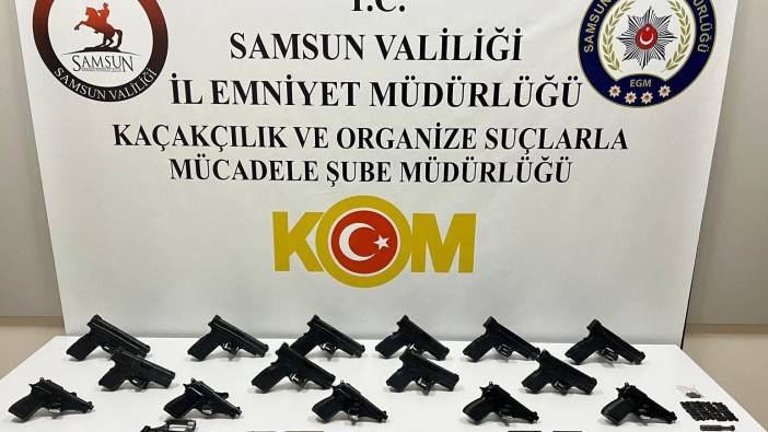 Samsun'da kaçak silah ticareti operasyonu: 2 gözaltı