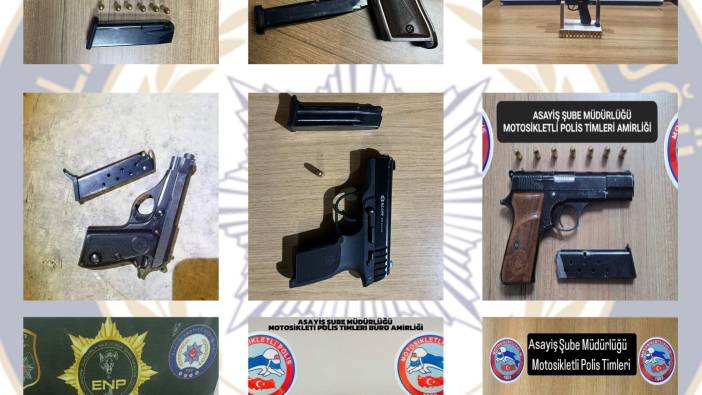 Elazığ’da 9 adet ruhsatsız silah ele geçirildi