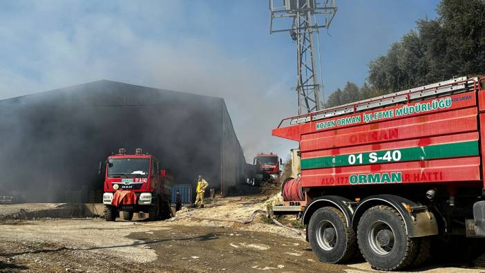 Adana'da paketleme tesisinde yangın