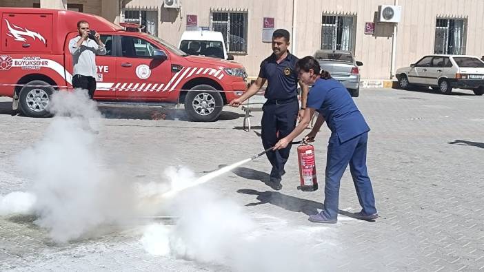 Malatya’da yangın söndürmede tatbikatı