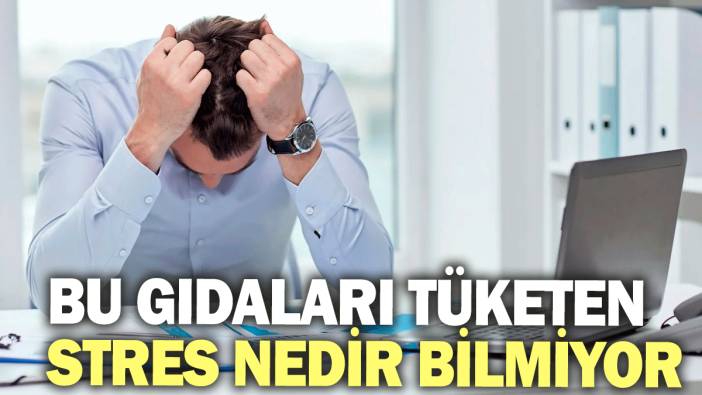 Bu gıdaları tüketen stres nedir bilmiyor