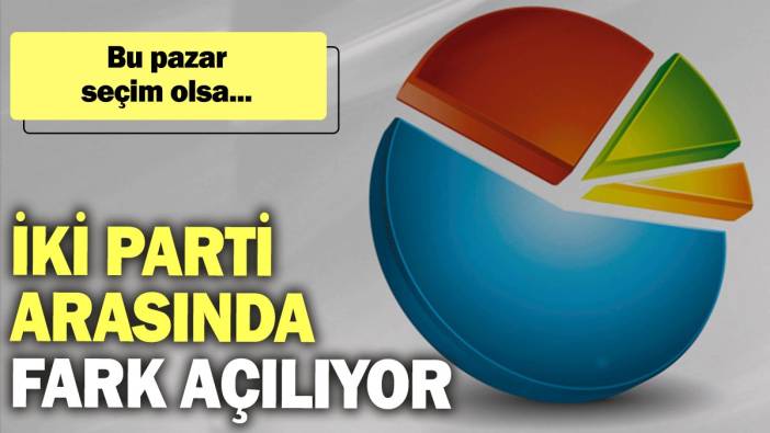 Bu pazar seçim olsa… İki parti arasındaki fark açılıyor