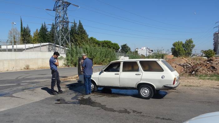 Antalya’da yanan araç küle döndü