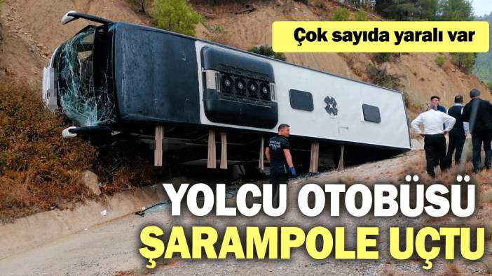 Yolcu otobüsü şarampole uçtu: Çok sayıda yaralı var