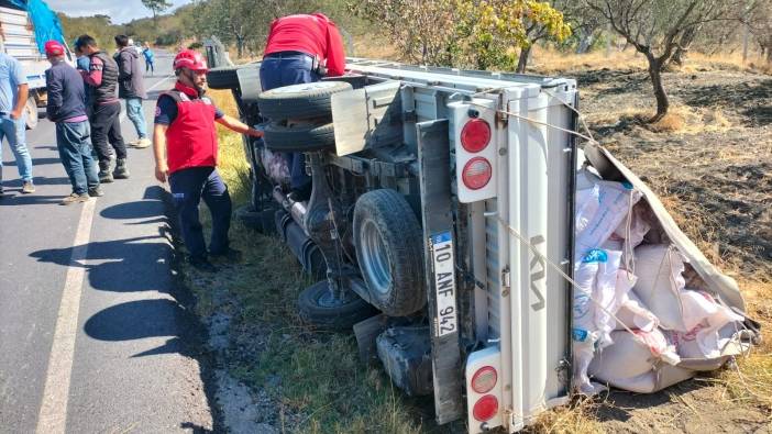 Balıkesir'de kaza! 1'i bebek 3 kişi yaralandı