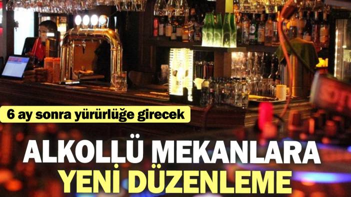 Alkollü mekanlara yeni düzenleme! 6 ay sonra yürürlüğe girecek