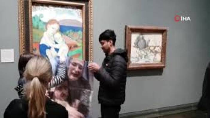 İngiltere’de İsrail’e silah satışına protesto: Picasso tablosunu hedef aldılar