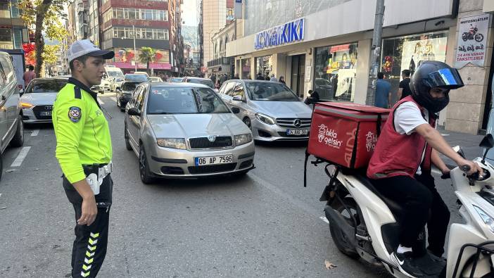 Zonguldak'ta trafik ekiplerinden denetim