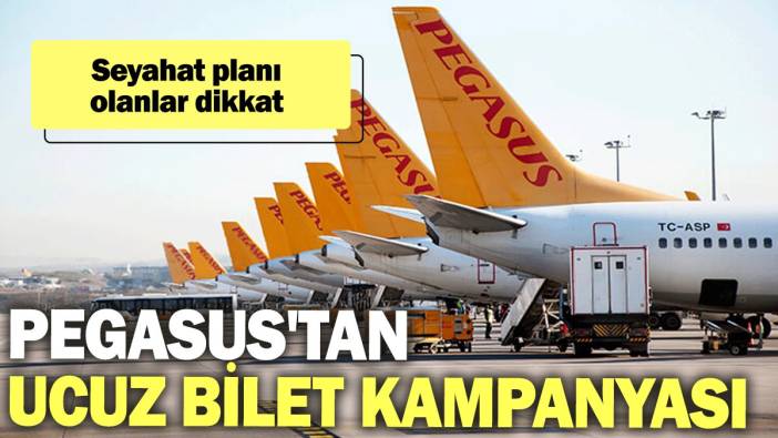 Pegasus'tan ucuz bilet kampanyası: Seyahat planı olanlar dikkat