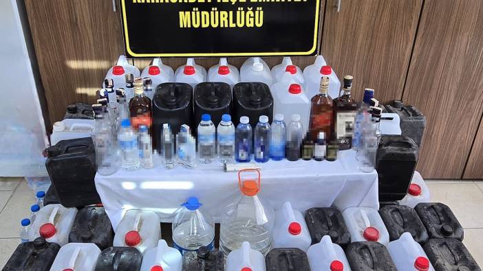 Bursa Karacabey'de sahte alkol operasyonu