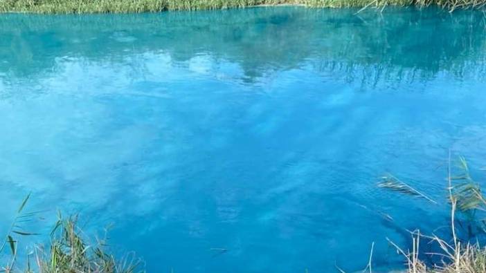 Çorlu Deresi turkuaz renge büründü