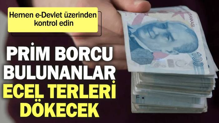 Prim borcu bulunanlar ecel terleri dökecek: Hemen e-Devlet üzerinden kontrol edin