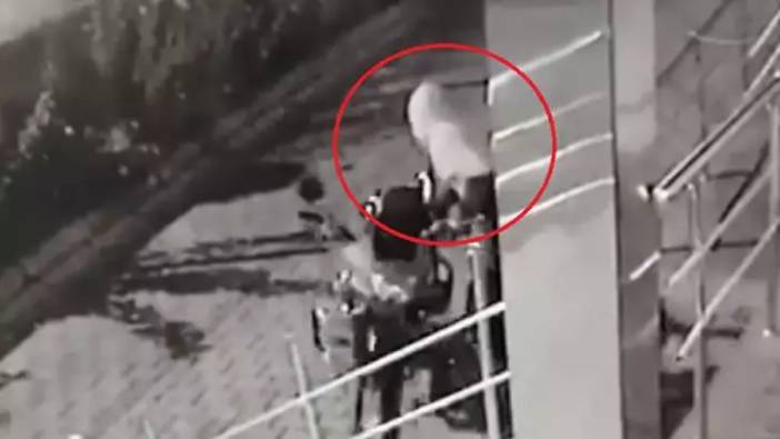 Kayseri’de motosiklet hırsızlığı, o anlar kamerada