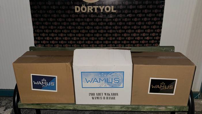 Hatay'da kaçak sigara ve makaron ele geçirildi