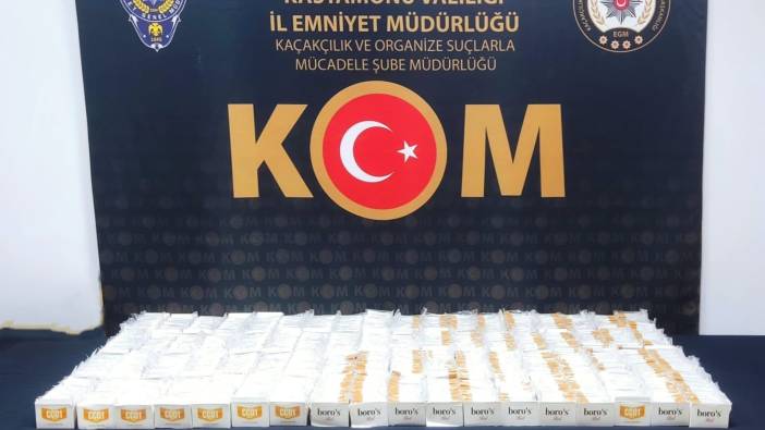 Kastamonu'da 14 bin 400 doldurulmuş makaron ele geçirildi