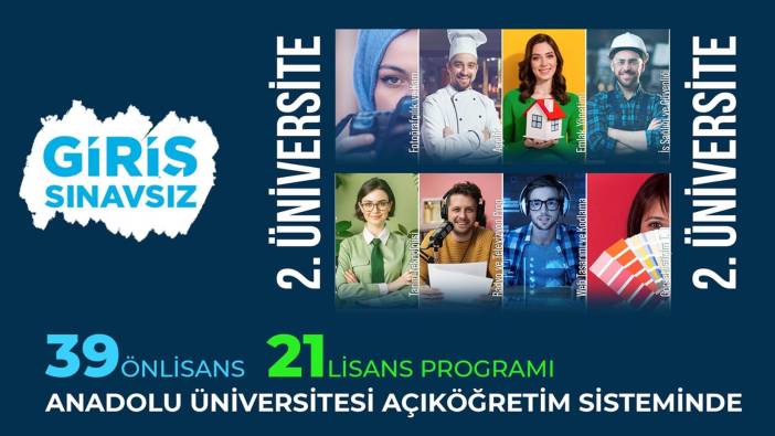 Anadolu Üniversitesi ikinci üniversite kayıt tarihleri uzatıldı