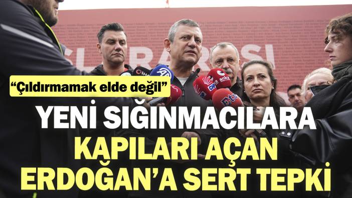 Özgür Özel’den yeni sığınmacılara kapıları açan Erdoğan’a sert tepki. “Çıldırmamak elde değil”