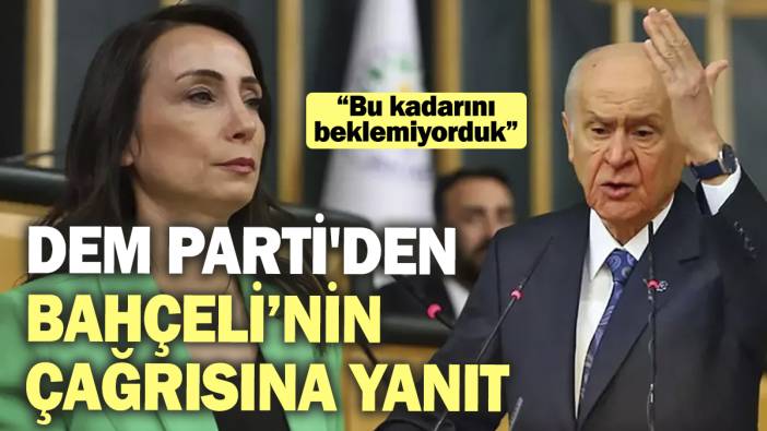 Son dakika...  DEM Parti'den Bahçeli'ye ilk yanıt