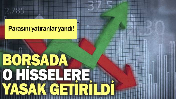 Borsa İstanbul'da o hisselere yasak getirildi: Parasını yatıranlar yandı