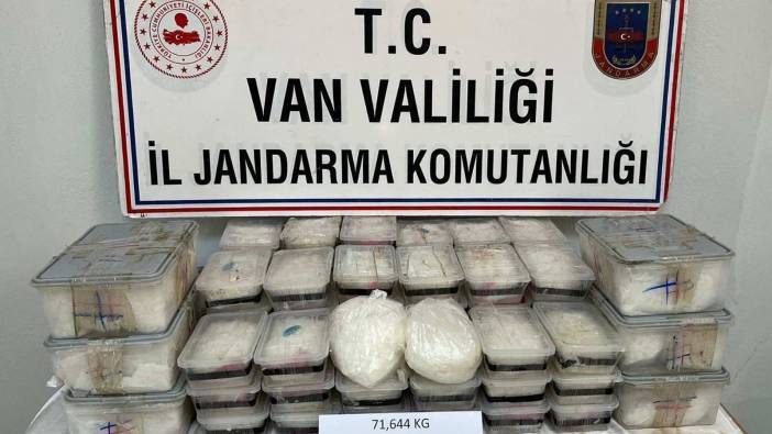 Van'da 71 kilo uyuşturucu ele geçirildi