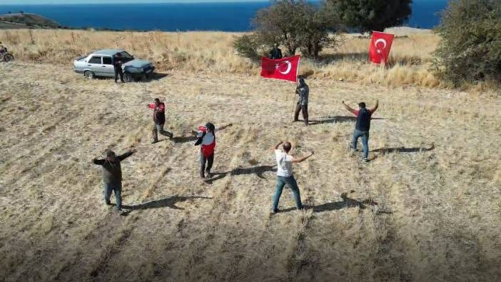 Çanakkale Ayvacık’ta köylülerden anlamı 29 Ekim videosu