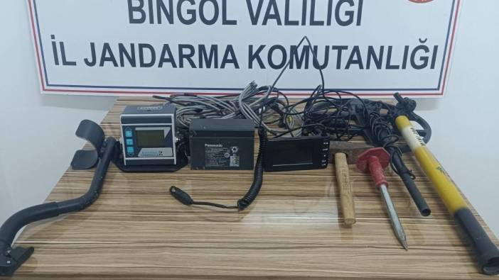 Bingöl'de kaçak kazı yapan 2 kişi yakalandı