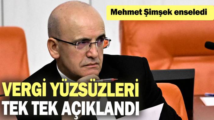 SON DAKİKA: Vergi yüzsüzleri ifşalandı: Mehmet Şimşek duyurdu