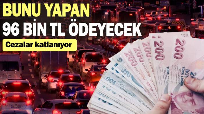 Bunu yapan 96 bin TL ödeyecek: Cezalar katlanıyor