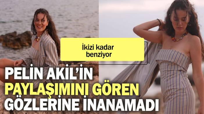 Pelin Akil'in paylaşımını gören inanamadı: İkizi kadar benziyor!