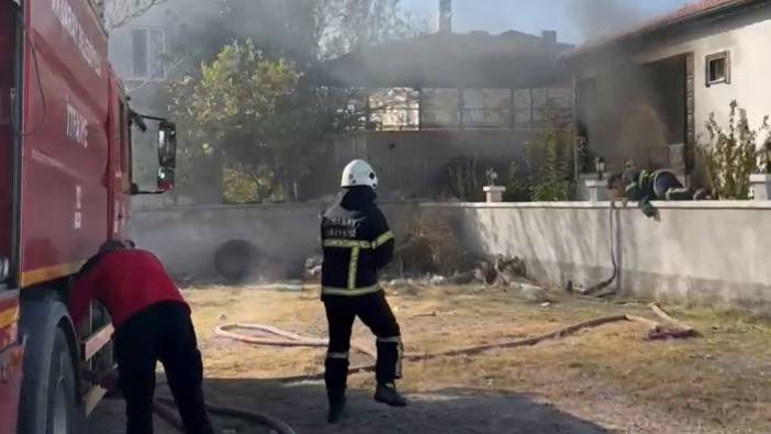 Müstakil evin bodrumunda çıkan yangın korkuttu