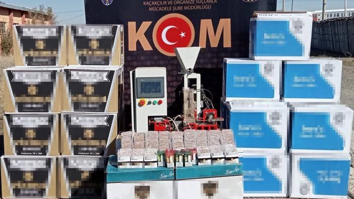 Erzurum’da kaçak sigara operasyonu