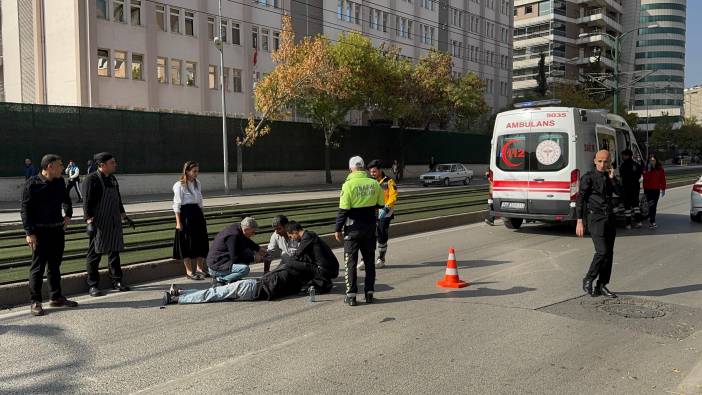 Motosiklet ile hafif ticari çarpıştı: 1 kişi yaralandı