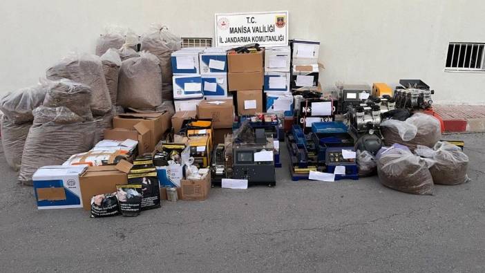 Manisa'da jandarmadan 5 milyon liralık kaçakçılık operasyonu