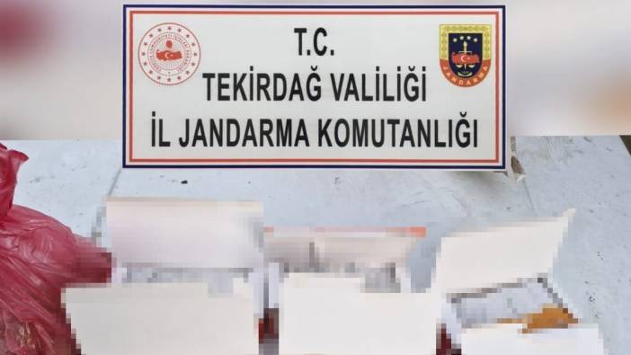 Tekirdağ’da tütün dolu makaron operasyonu