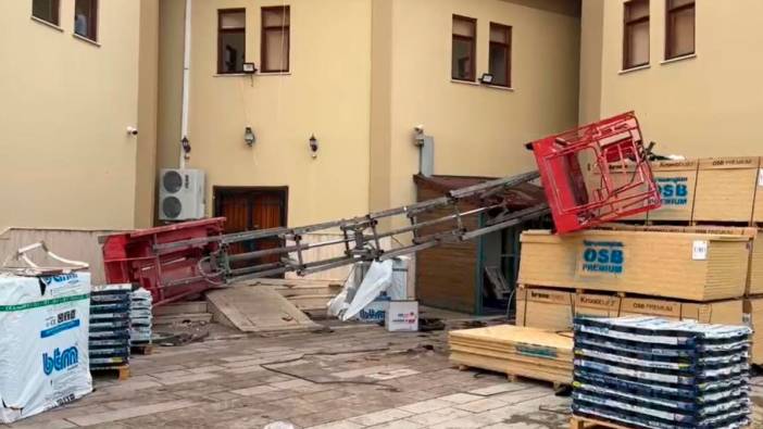 Müze tadilatında asansör kazası! 2 işçi yaralı