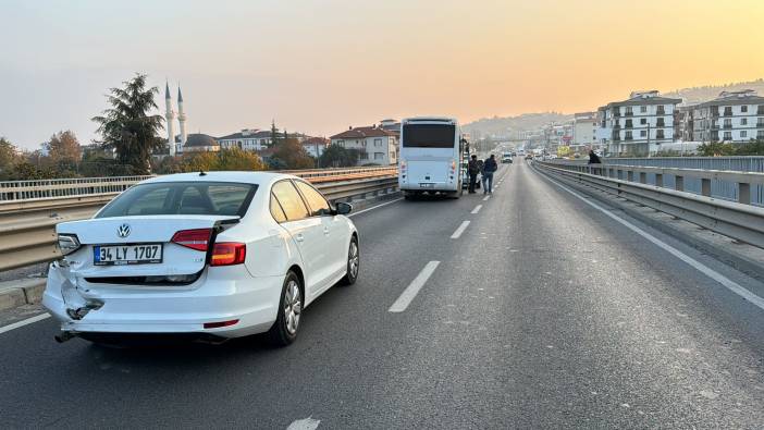 Yalova'da 5 araç birbirine girdi