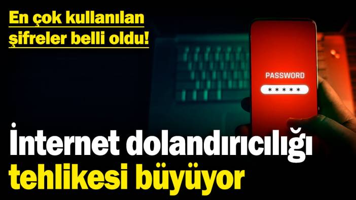 İnternet dolandırıcılığı tehlikesi büyüyor! En çok kullanılan şifreler belli oldu