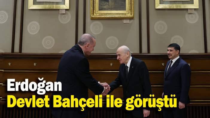 Erdoğan  Devlet Bahçeli ile görüştü