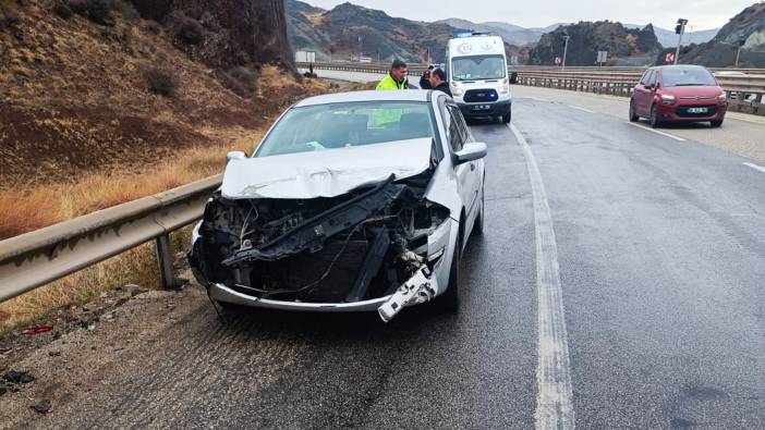 Kırıkkale'de iki otomobil çarpıştı: 1 yaralı