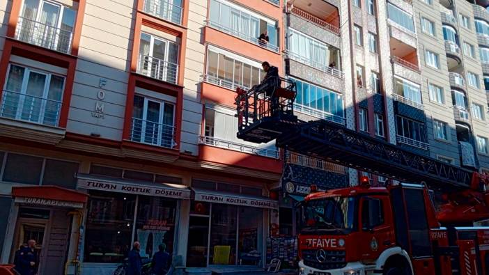 Samsun'da yaşlı kadın polis ve itfaiyeyi alarma geçirdi