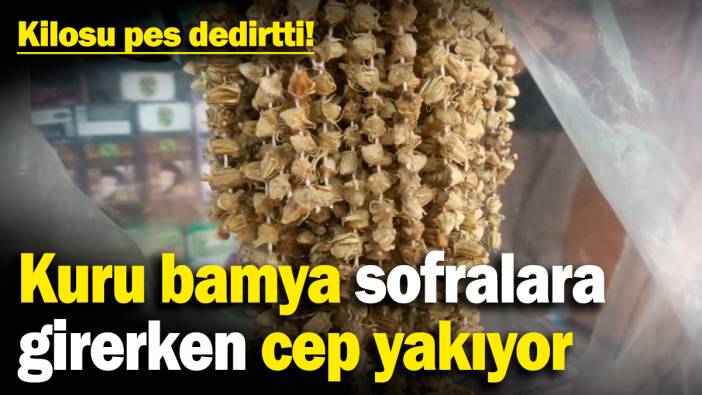 Kuru bamya sofralara girerken cep yakıyor! Kışlık hazırlıklar zorlaştı