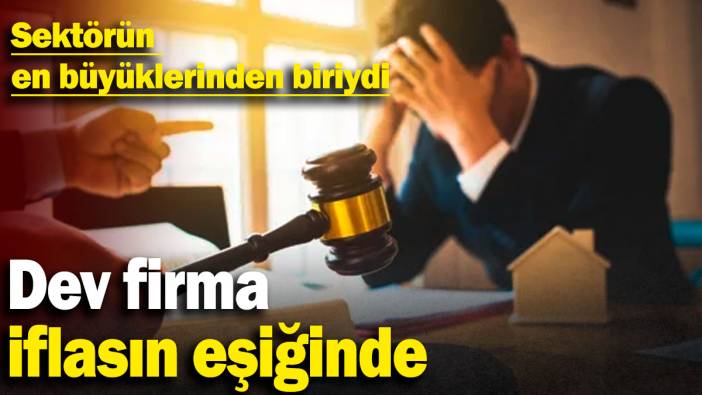 Sektörün en büyüklerinden biriydi: Dev firma iflasın eşiğinde