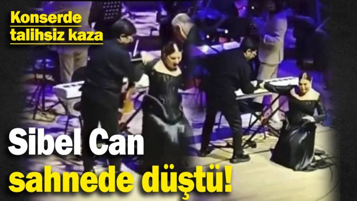 Sibel Can sahnede düştü! Konserde talihsiz kaza